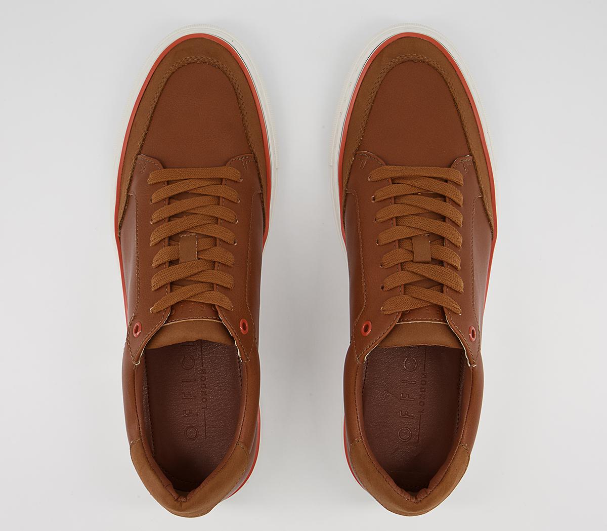 Office Crew Cupsole Smart Casual Trainers Office Crew Cupsole Smart Casual Trainers Tan
