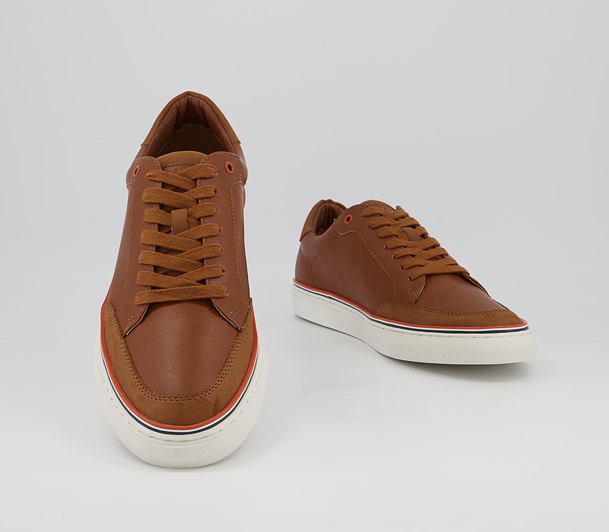 OFFICECrew Cupsole Smart Casual TrainersTan