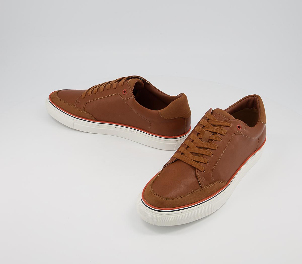Office Crew Cupsole Smart Casual Trainers Office Crew Cupsole Smart Casual Trainers Tan