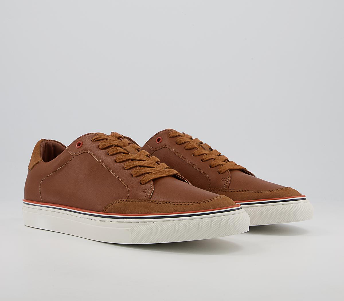 Office Crew Cupsole Smart Casual Trainers Office Crew Cupsole Smart Casual Trainers Tan