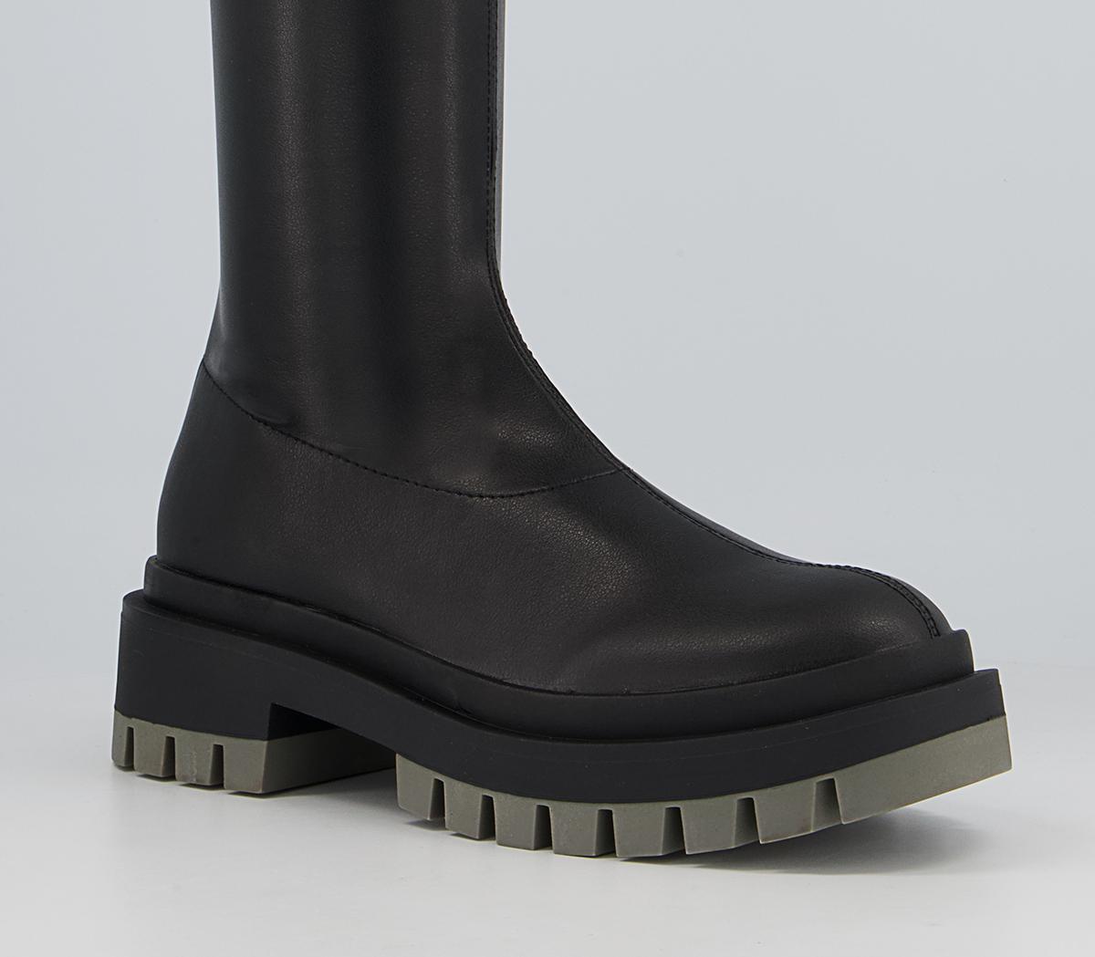 Office Kirkwood Chunky Sock Boots Office Kirkwood Chunky Sock Boots Black