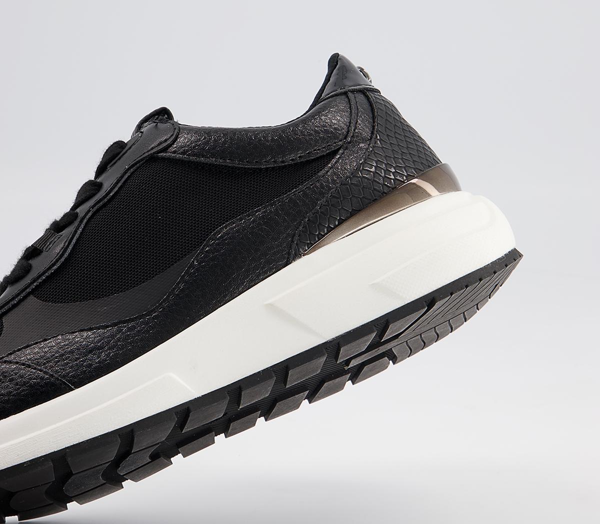 Office Flames Lace Up Runners Office Flames Lace Up Runners Black Mix