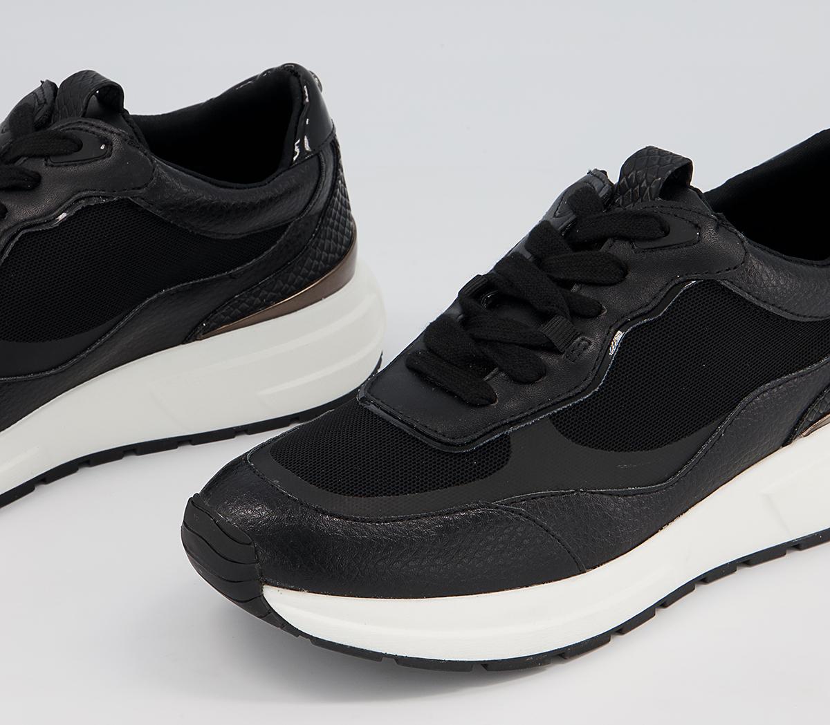 Office Flames Lace Up Runners Office Flames Lace Up Runners Black Mix