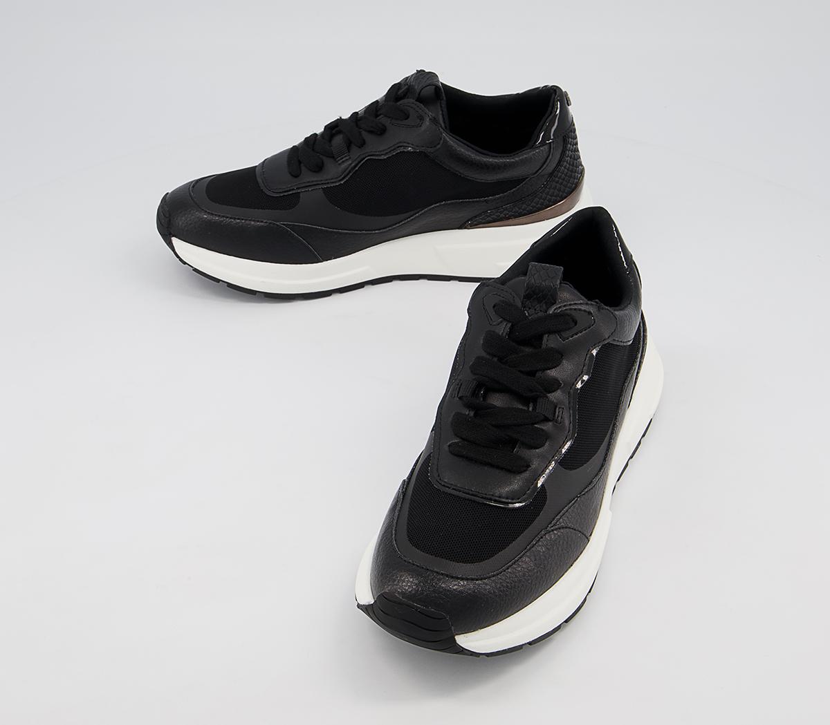 Office Flames Lace Up Runners Office Flames Lace Up Runners Black Mix
