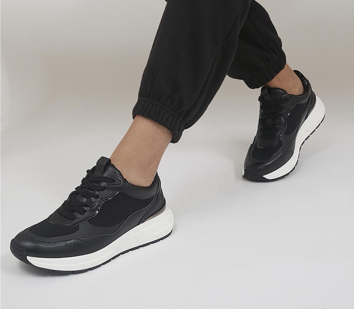 OfficeFlames Lace Up RunnersBlack Mix
