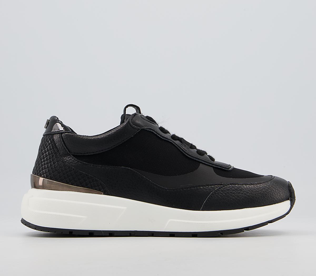 Office Flames Lace Up Runners Office Flames Lace Up Runners Black Mix