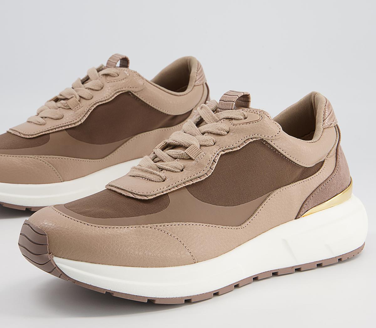 Office Flames Lace Up Runners Office Flames Lace Up Runners Nude Mix