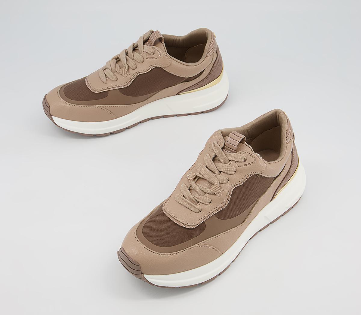 Office Flames Lace Up Runners Office Flames Lace Up Runners Nude Mix