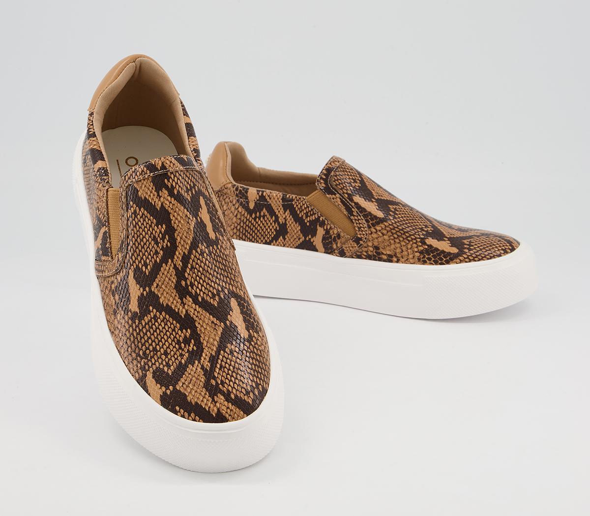 Office Fade Slip On Trainers Office Fade Slip On Trainers Natural Snake