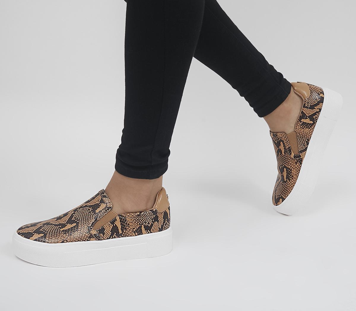 Office leopard hot sale print trainers