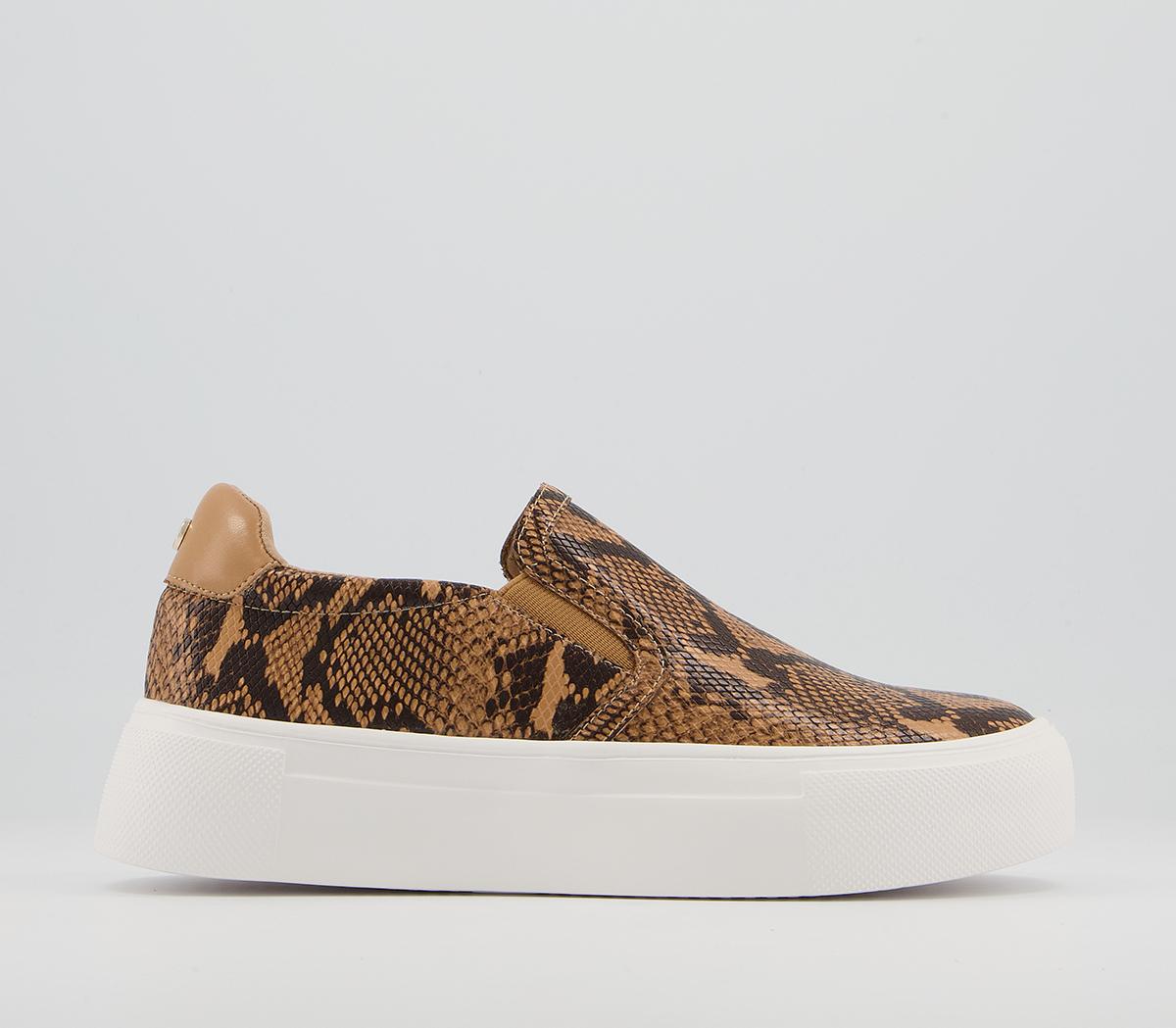 Office Fade Slip On Trainers Office Fade Slip On Trainers Natural Snake