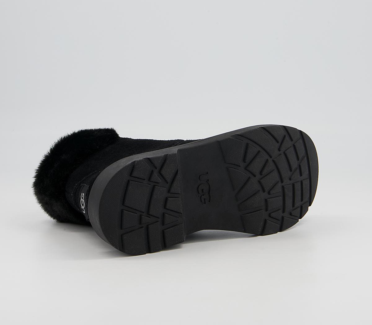 UGG Azell Hiker Youth Boots UGG Azell Hiker Youth Boots Black Suede