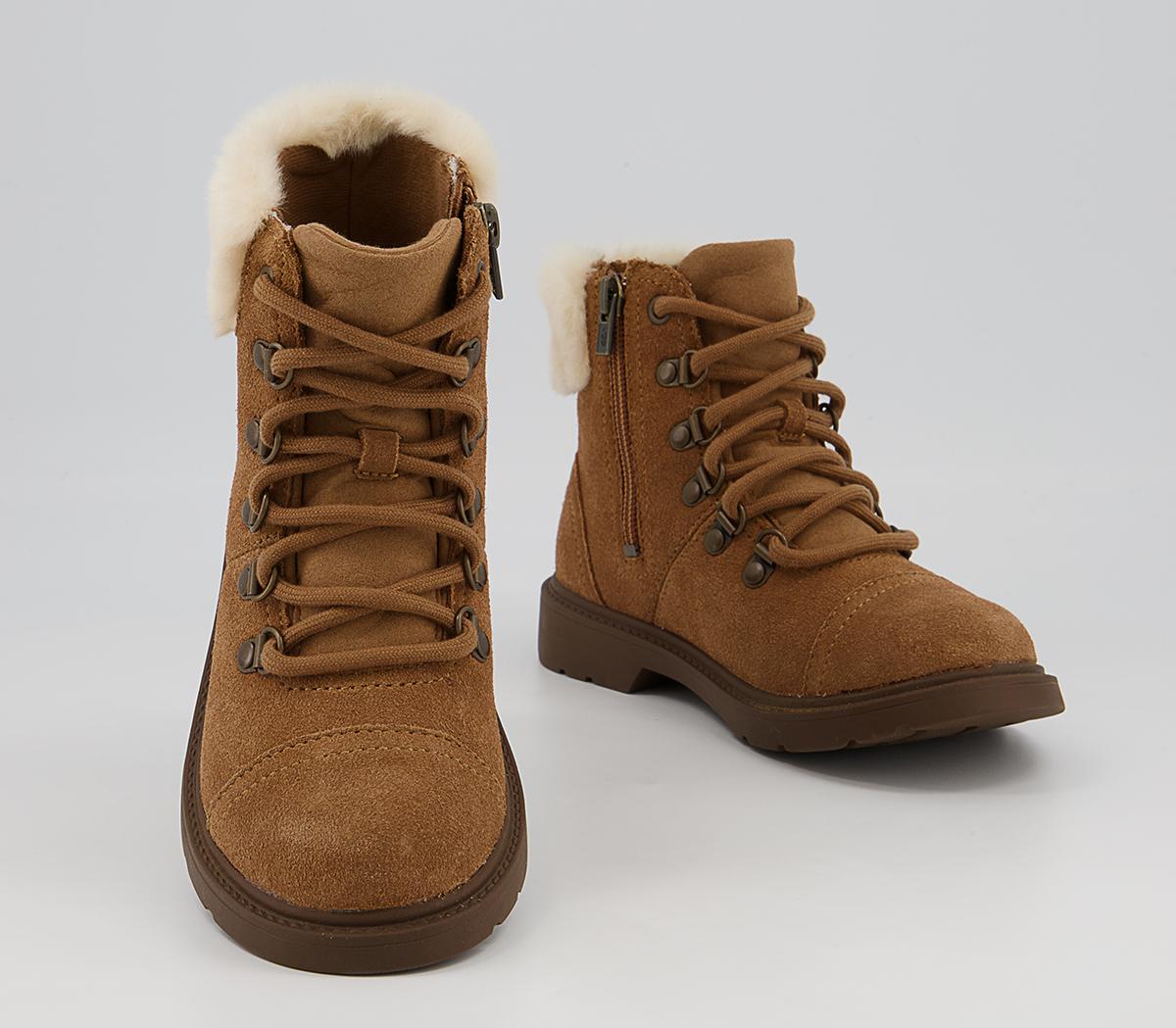 UGG Azell Hiker Youth Boots Chestnut Suede - Unisex