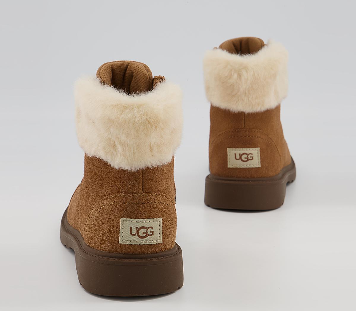 UGG Azell Hiker Youth Boots Chestnut Suede Unisex