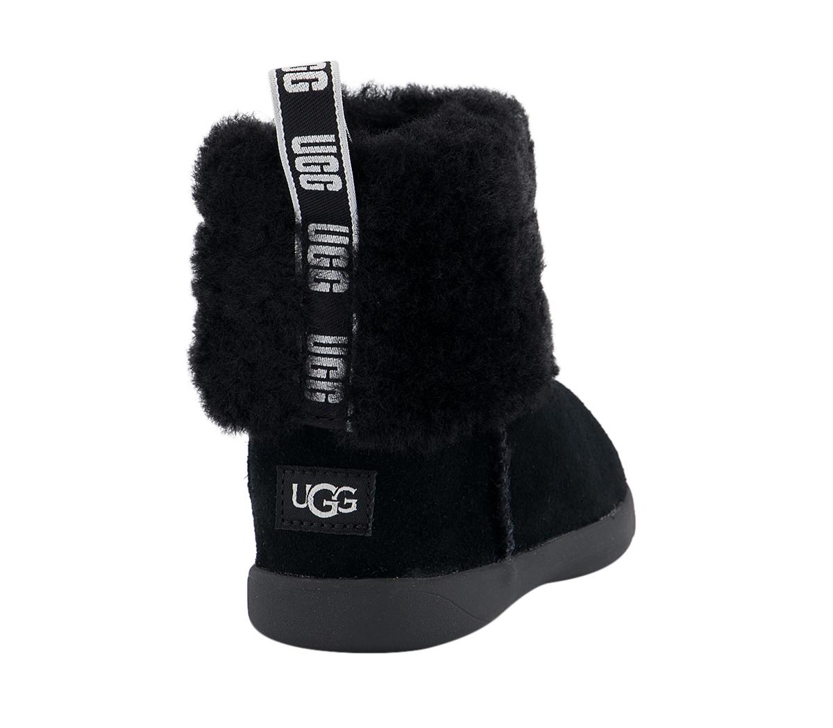 UGG Mini Quilted Fluff Infant Boots UGG Mini Quilted Fluff Infant Boots Black