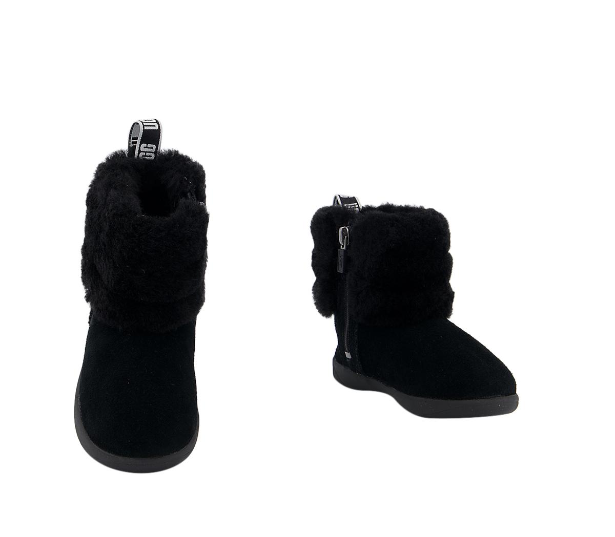 UGG Mini Quilted Fluff Infant Boots UGG Mini Quilted Fluff Infant Boots Black
