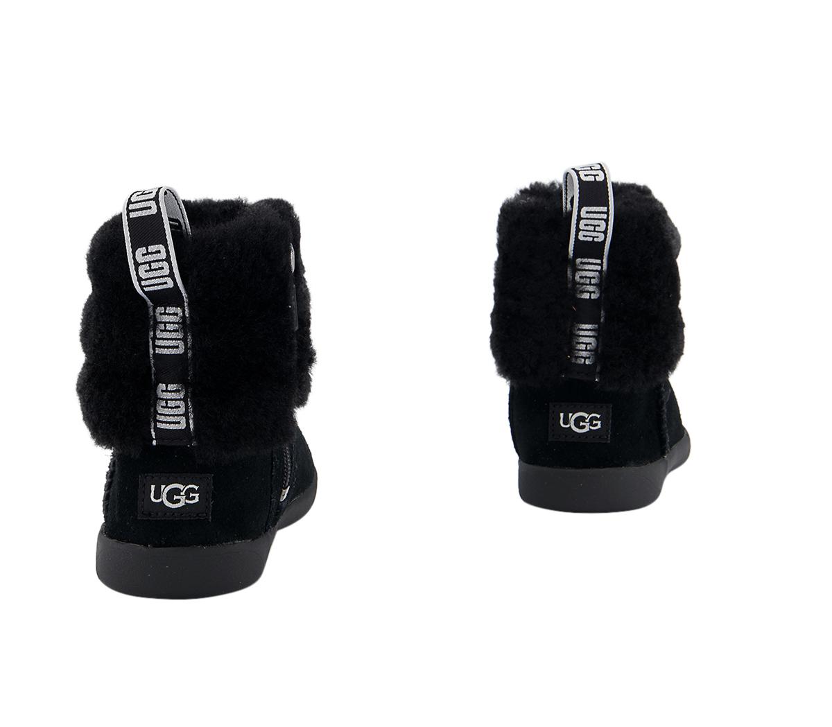 UGG Mini Quilted Fluff Infant Boots UGG Mini Quilted Fluff Infant Boots Black