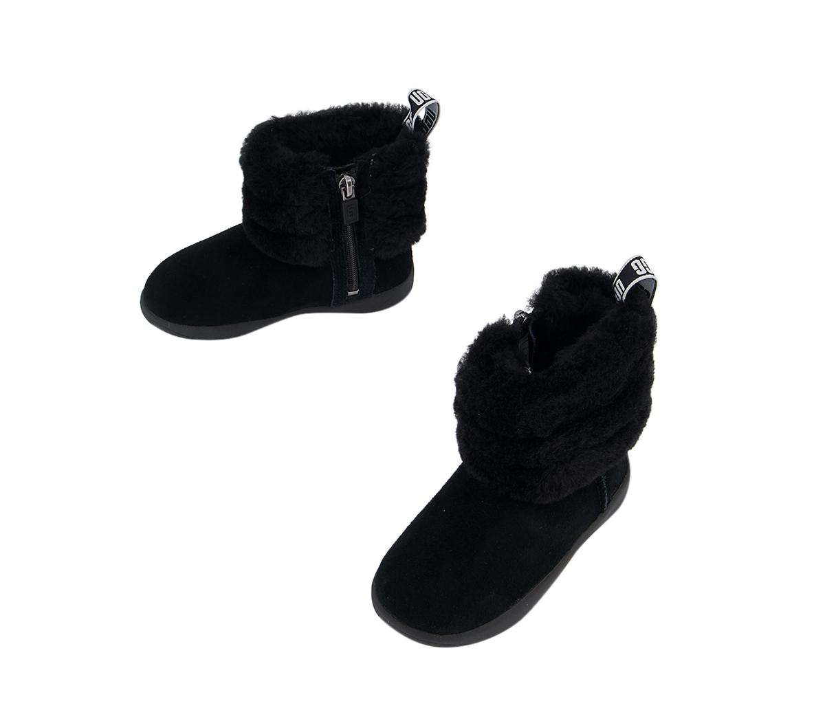 UGG Mini Quilted Fluff Infant Boots UGG Mini Quilted Fluff Infant Boots Black