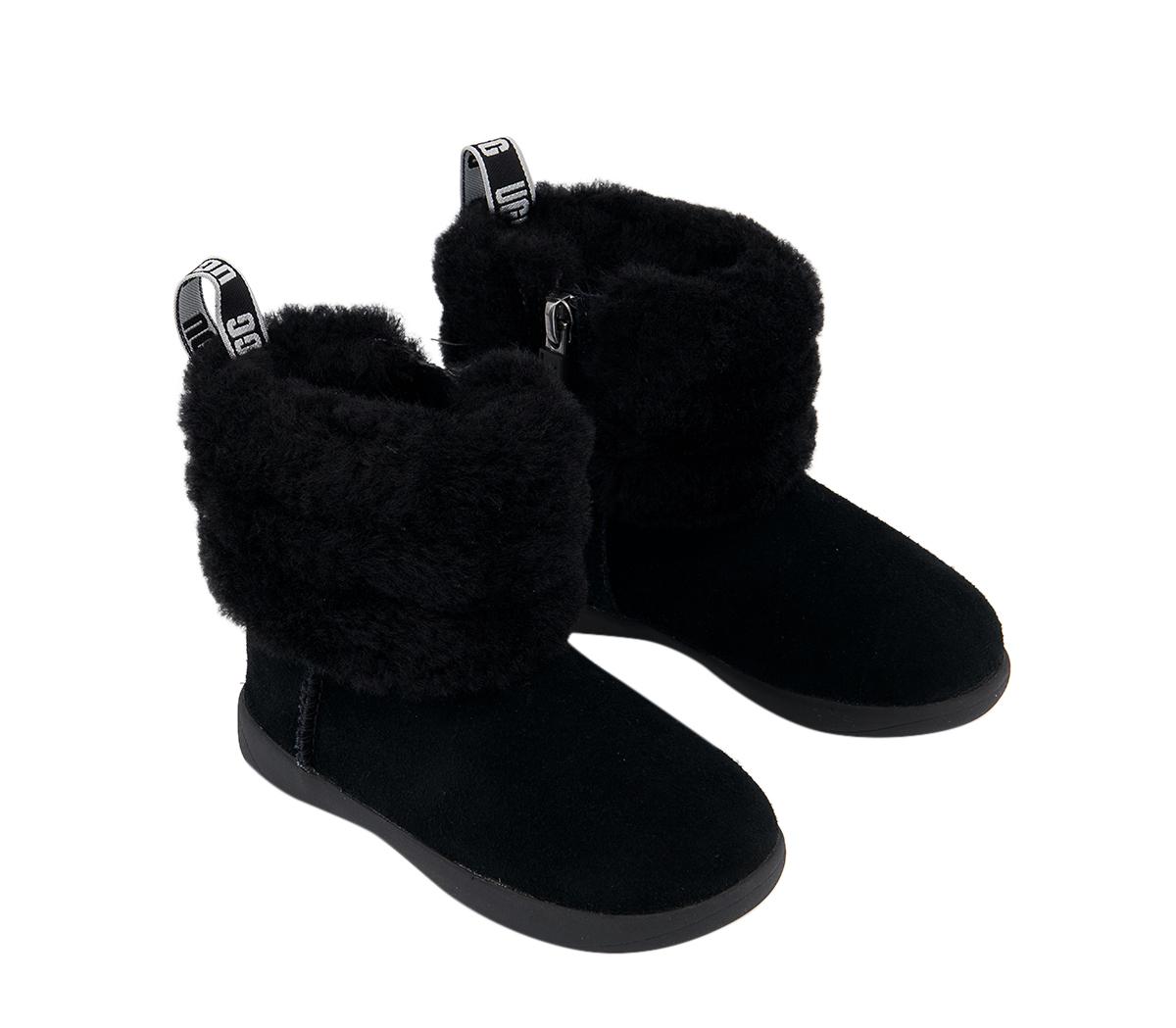 UGG Mini Quilted Fluff Infant Boots UGG Mini Quilted Fluff Infant Boots Black