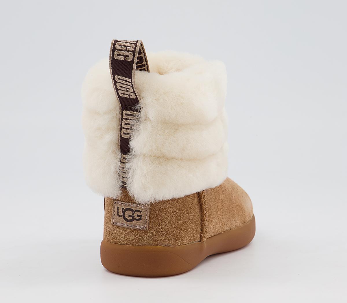 UGG Mini Quilted Fluff Infant Boots UGG Mini Quilted Fluff Infant Boots Chestnut