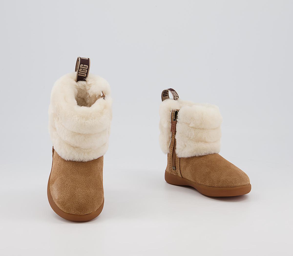 UGG Mini Quilted Fluff Infant Boots UGG Mini Quilted Fluff Infant Boots Chestnut