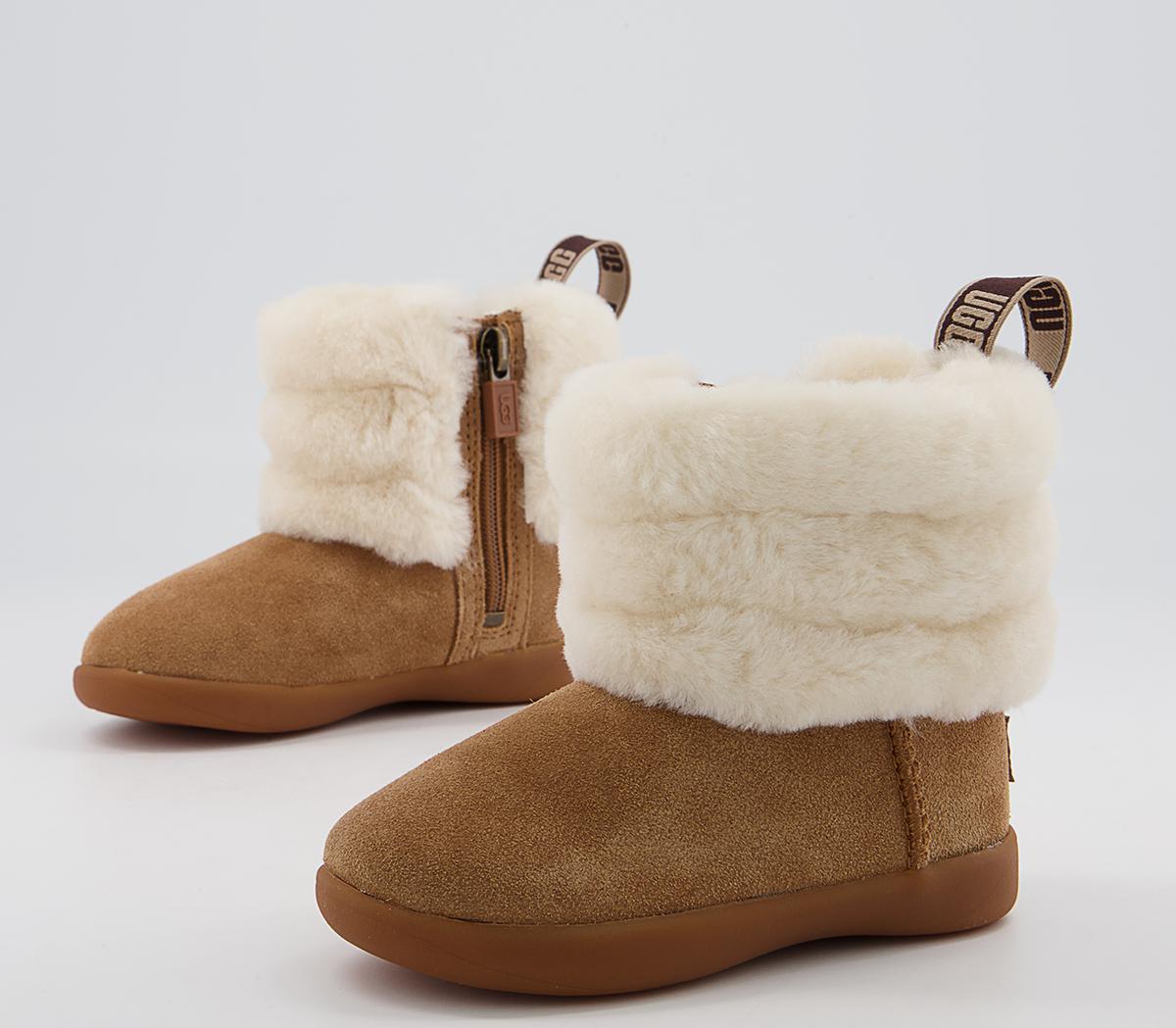UGG Mini Quilted Fluff Infant Boots UGG Mini Quilted Fluff Infant Boots Chestnut
