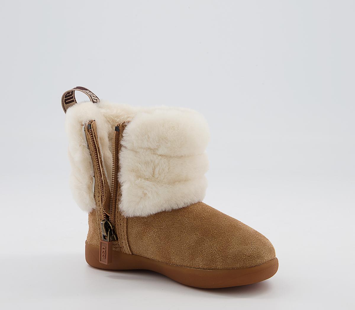 UGG Mini Quilted Fluff Infant Boots UGG Mini Quilted Fluff Infant Boots Chestnut