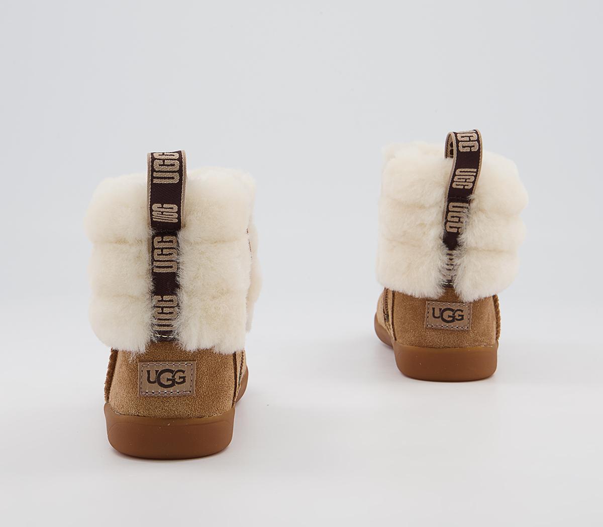 UGG Mini Quilted Fluff Infant Boots UGG Mini Quilted Fluff Infant Boots Chestnut