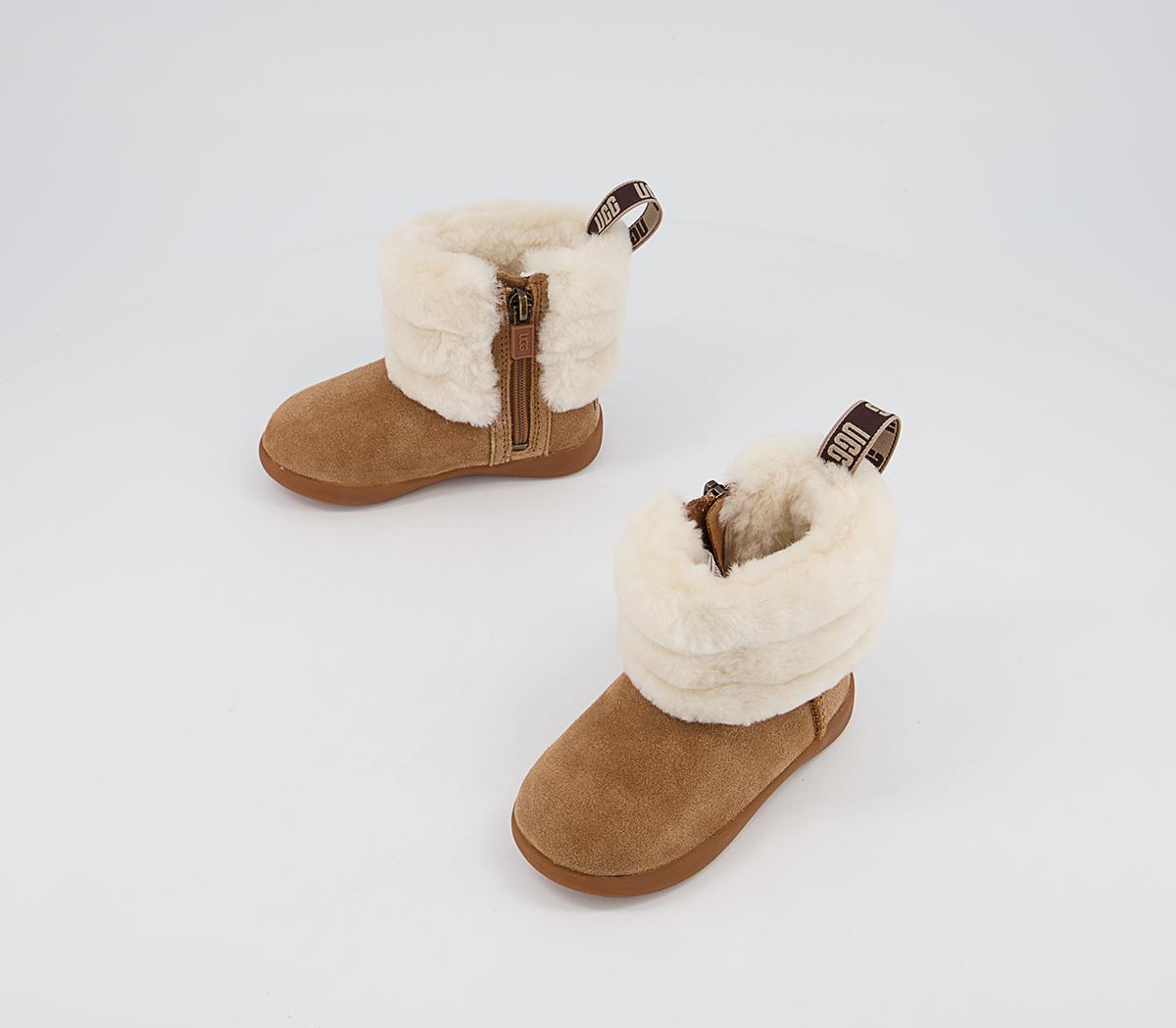 UGG Mini Quilted Fluff Infant Boots UGG Mini Quilted Fluff Infant Boots Chestnut