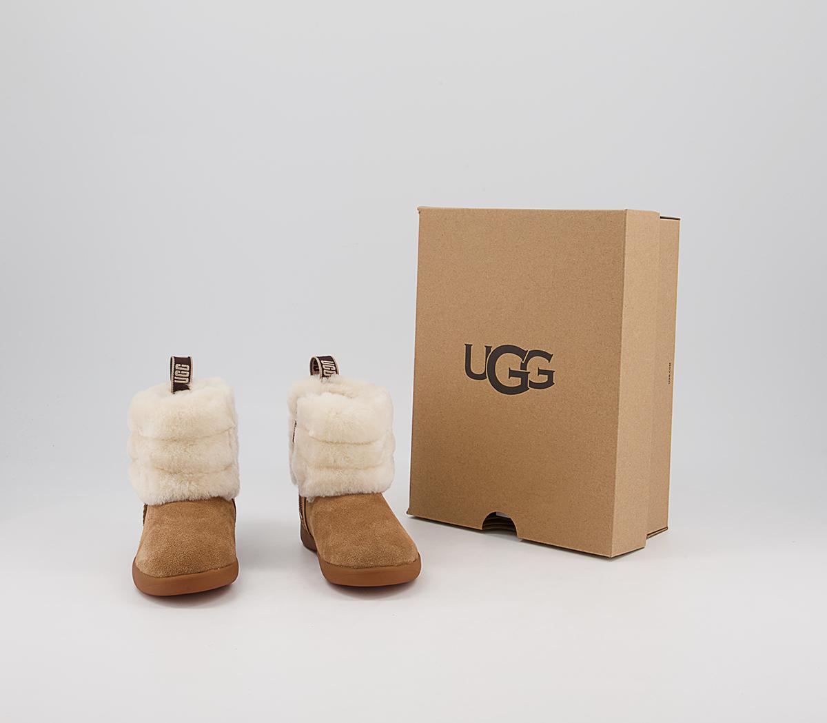UGG Mini Quilted Fluff Infant Boots UGG Mini Quilted Fluff Infant Boots Chestnut