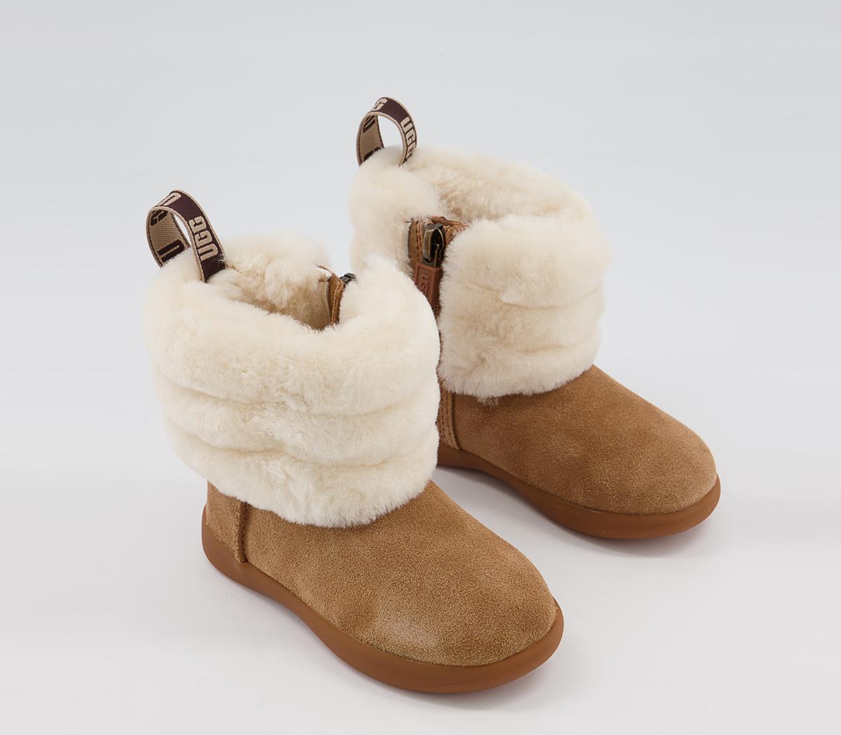 UGG Mini Quilted Fluff Infant Boots UGG Mini Quilted Fluff Infant Boots Chestnut