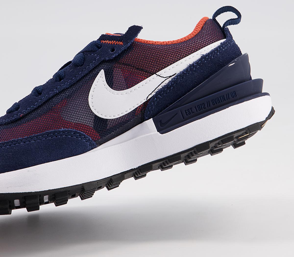 Nike Waffle One Ps Trainers Nike Waffle One Ps Trainers Midnight Navy White Orange