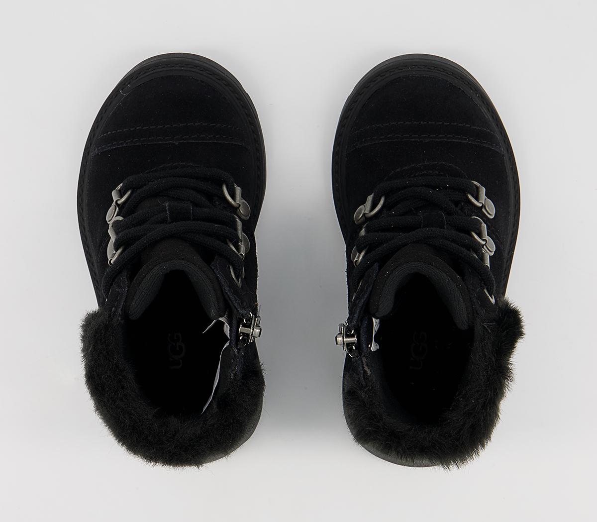 UGG Azell Hiker Infant Boots UGG Azell Hiker Infant Boots Black Suede