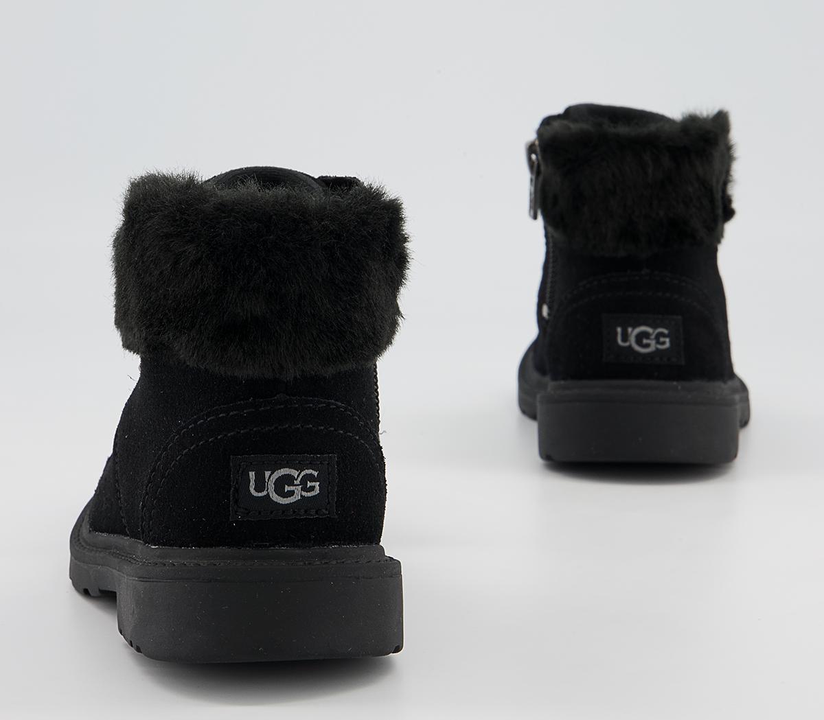 UGG Azell Hiker Infant Boots UGG Azell Hiker Infant Boots Black Suede