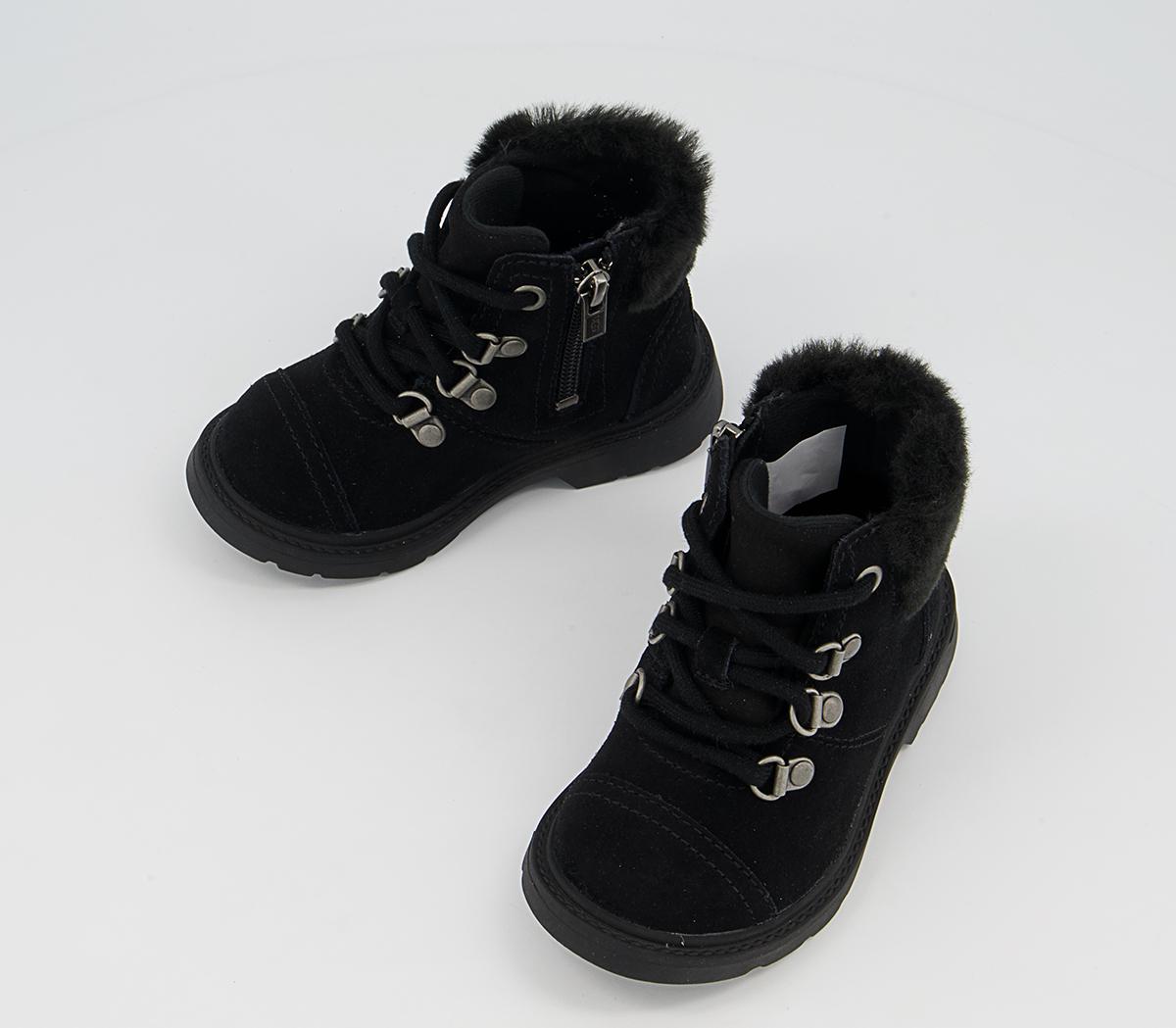 UGG Azell Hiker Infant Boots UGG Azell Hiker Infant Boots Black Suede