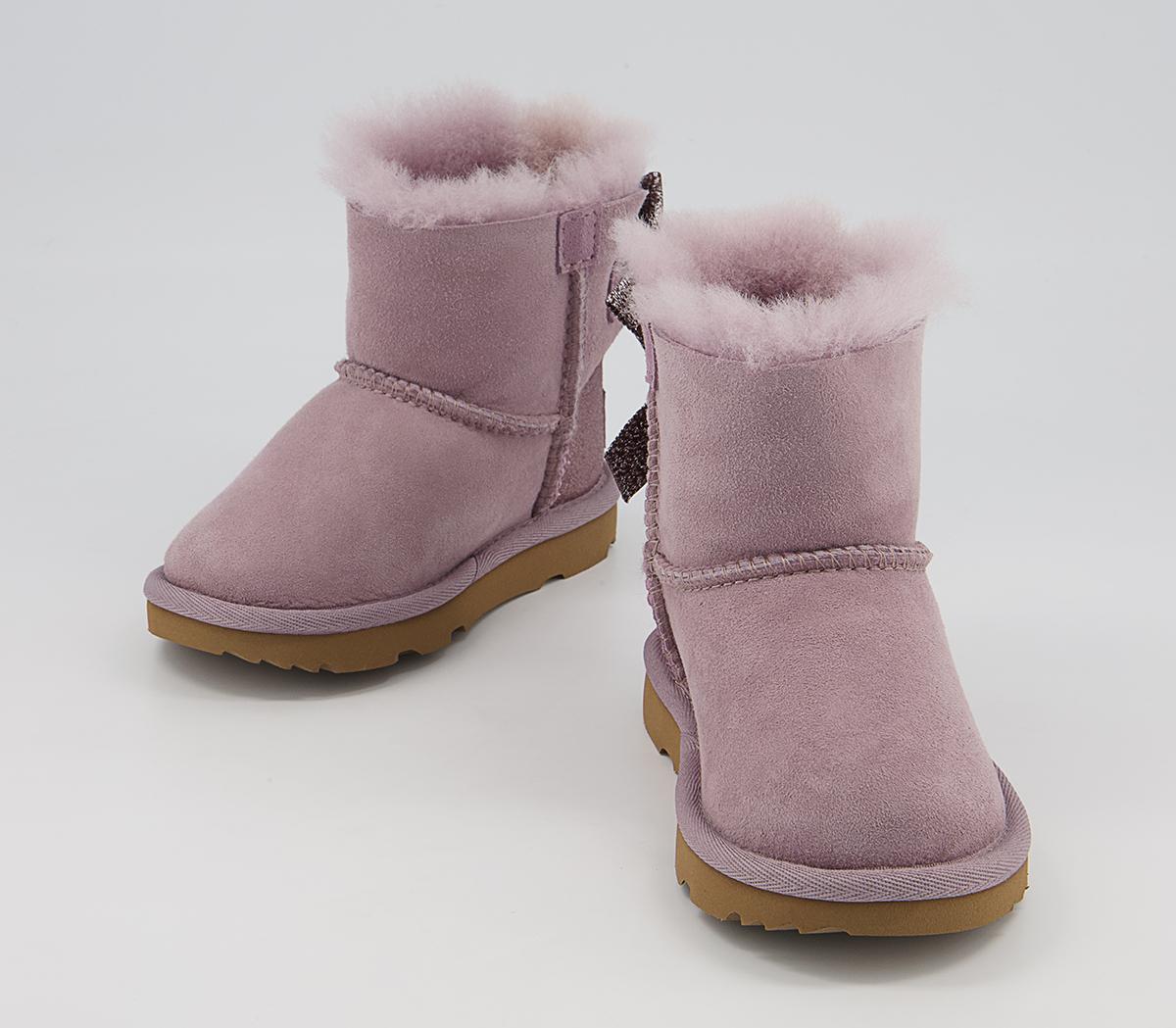 UGG Mini Bailey Bow Infant Boots UGG Mini Bailey Bow Infant Boots Shadow Glitz