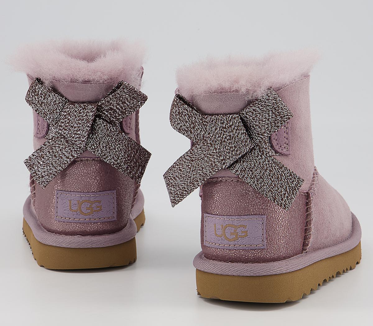UGG Mini Bailey Bow Infant Boots UGG Mini Bailey Bow Infant Boots Shadow Glitz