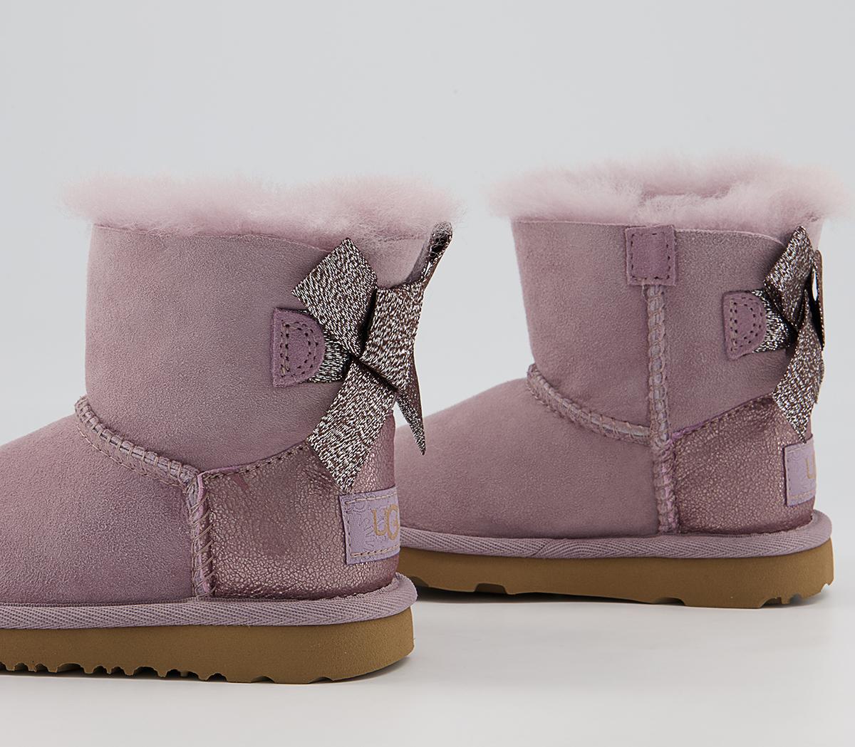 UGG Mini Bailey Bow Infant Boots UGG Mini Bailey Bow Infant Boots Shadow Glitz