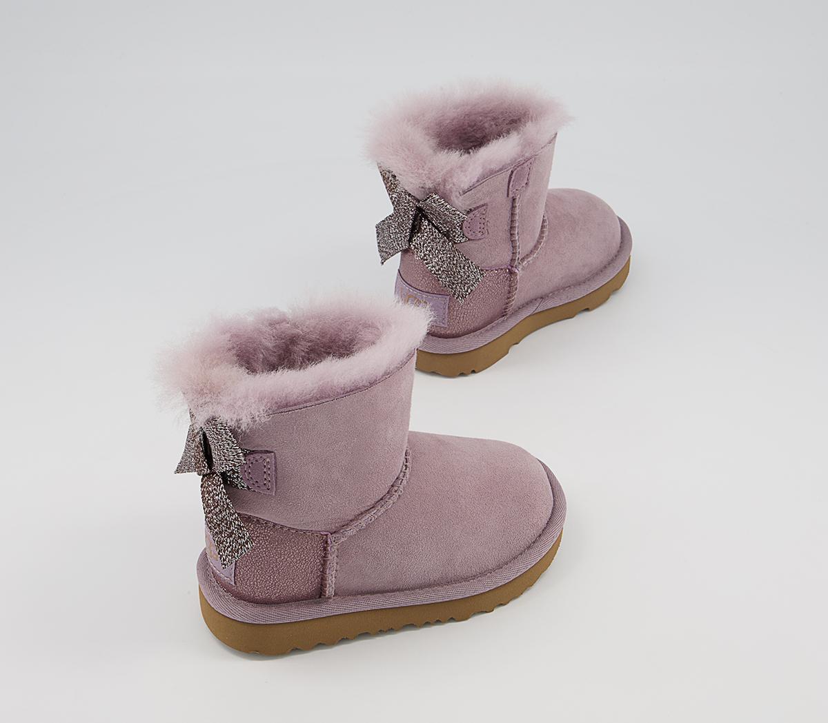 UGG Mini Bailey Bow Infant Boots UGG Mini Bailey Bow Infant Boots Shadow Glitz