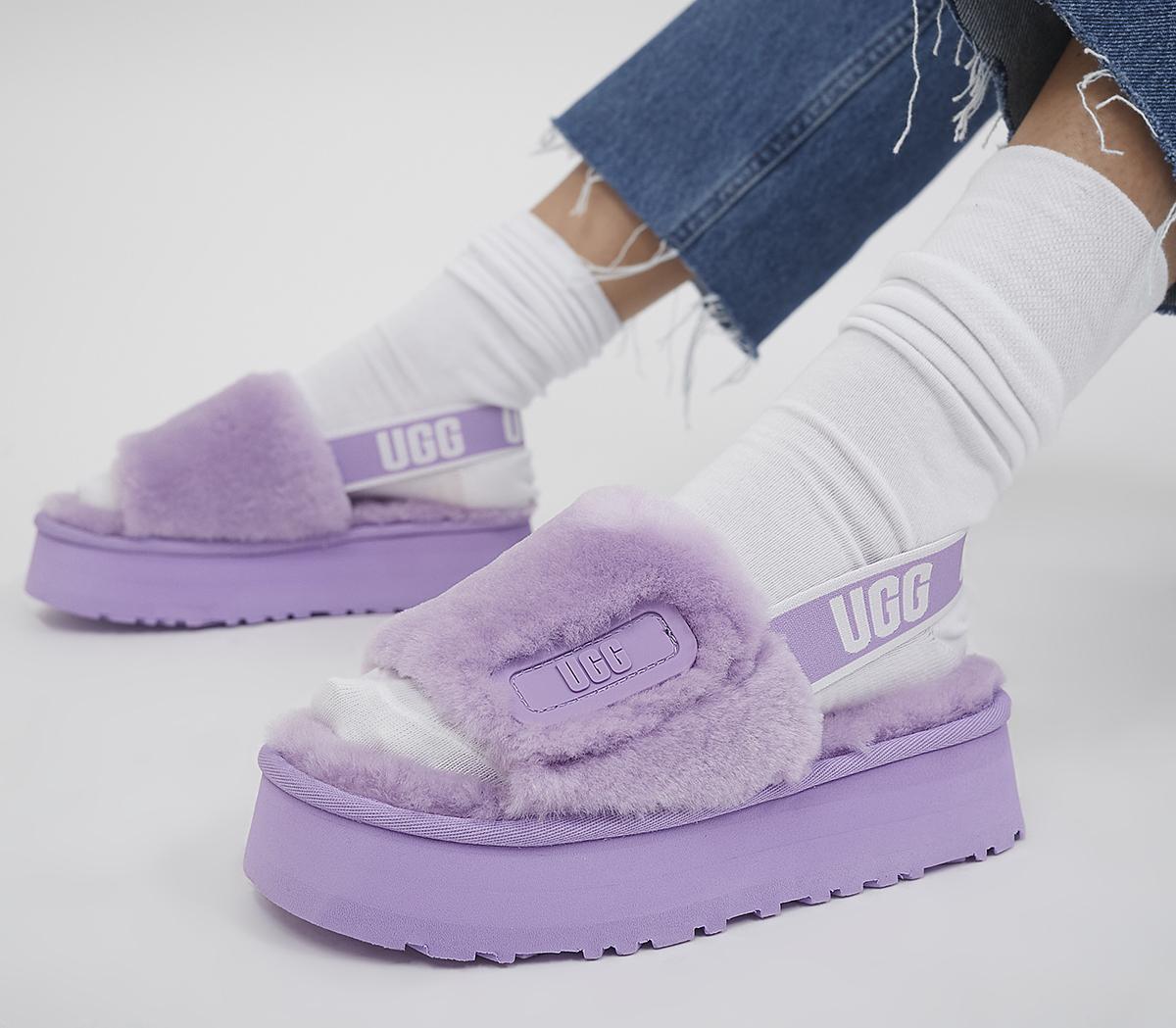 Pink ugg disco online slides