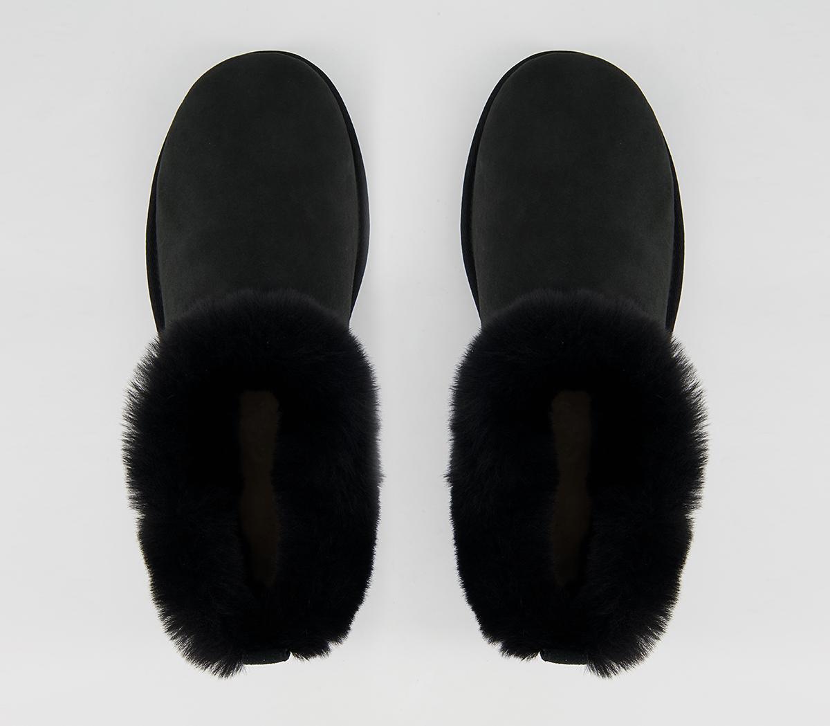 UGG Classic Ultra Mini Fluff Boots UGG Classic Ultra Mini Fluff Boots Black