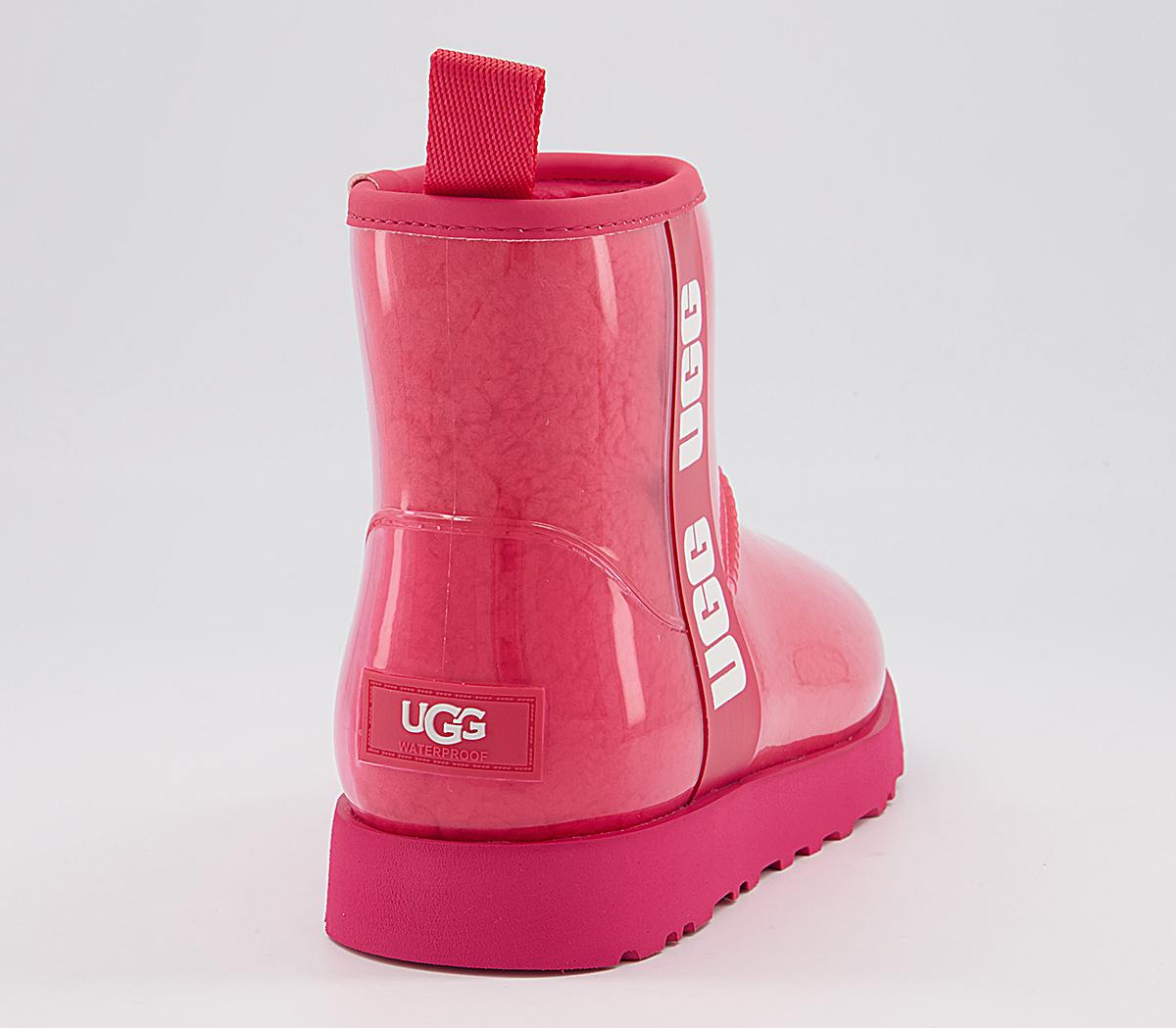 UGG Classic Clear Mini Boots UGG Classic Clear Mini Boots Hibiscus Pink