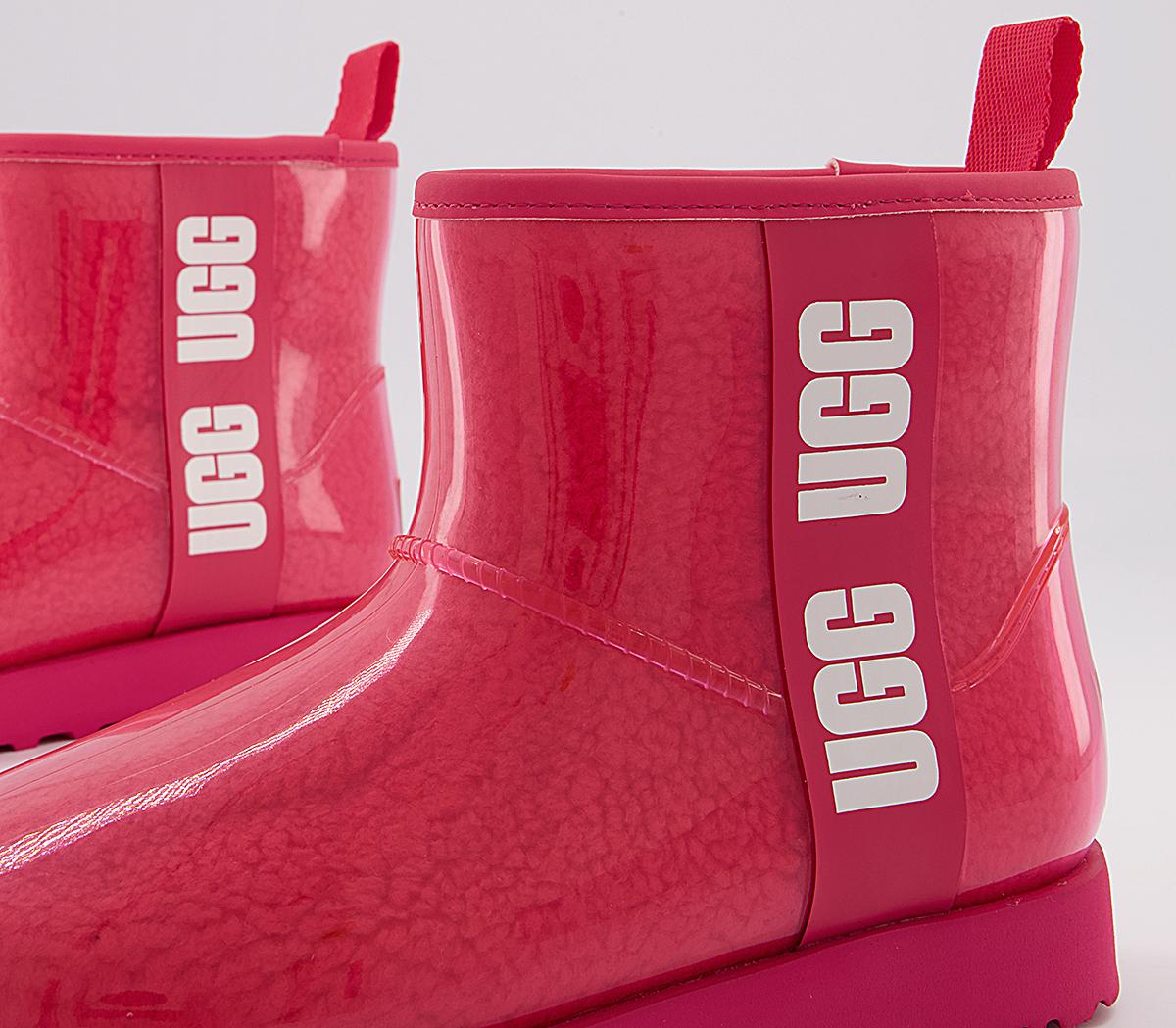 UGG Classic Clear Mini Boots UGG Classic Clear Mini Boots Hibiscus Pink