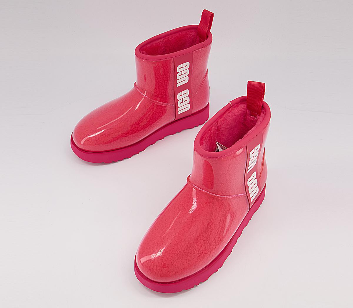UGG Classic Clear Mini Boots UGG Classic Clear Mini Boots Hibiscus Pink