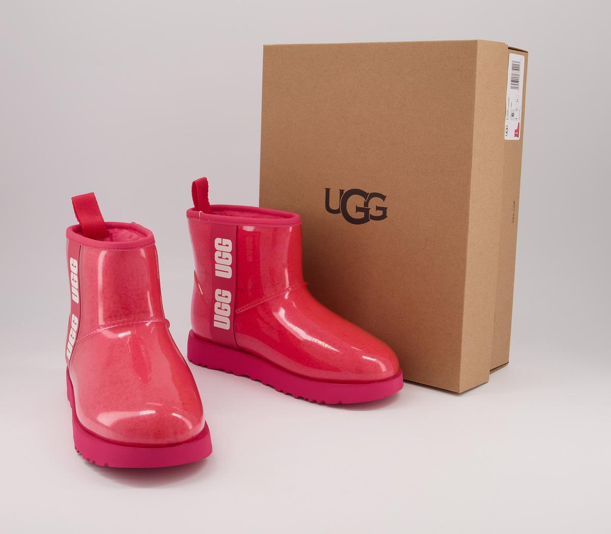 UGG Classic Clear Mini Boots UGG Classic Clear Mini Boots Hibiscus Pink