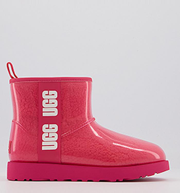 UGG Classic Clear Mini Boots Hibiscus Pink