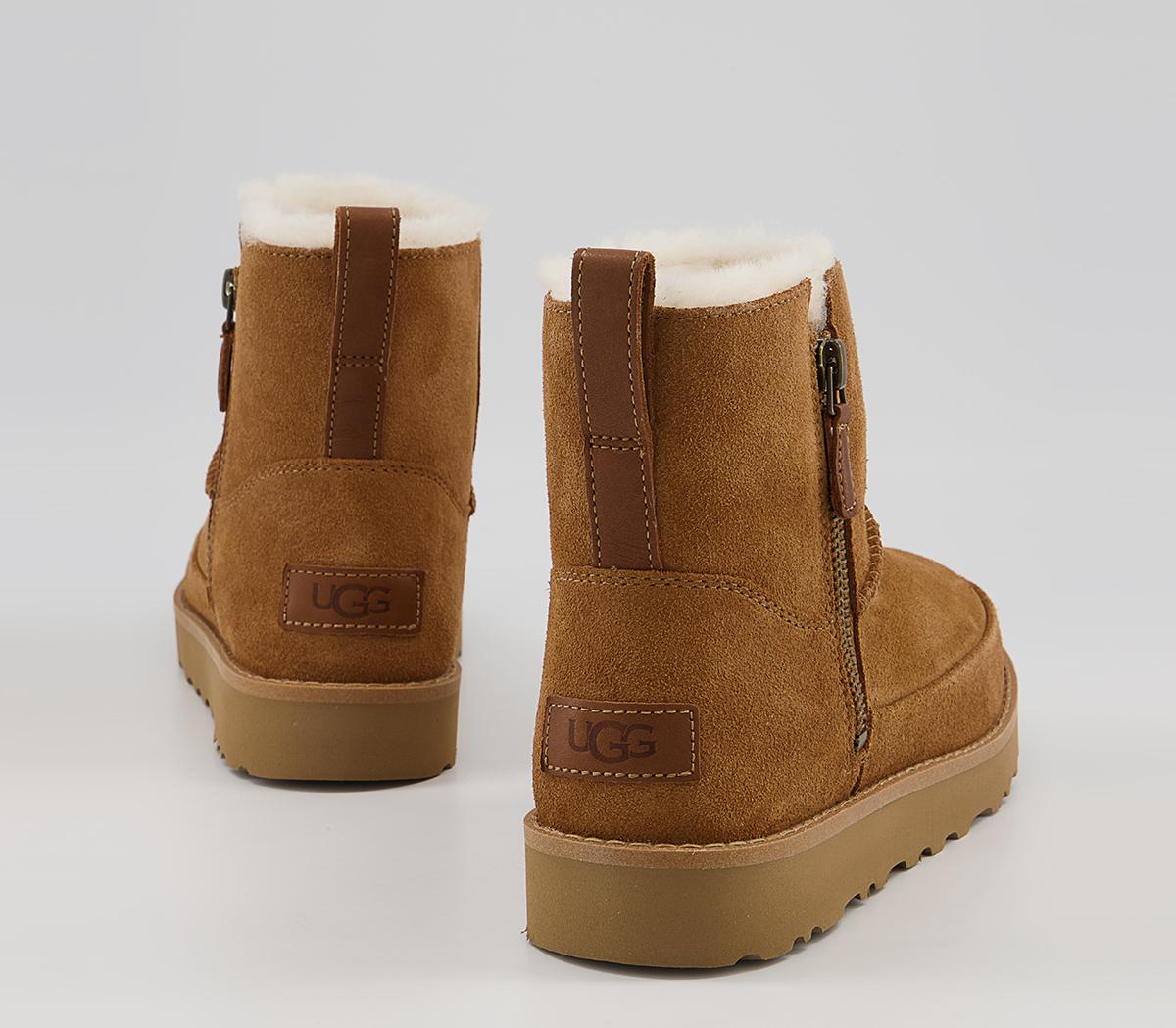 UGG Classic Zip Mini Boots UGG Classic Zip Mini Boots Chestnut