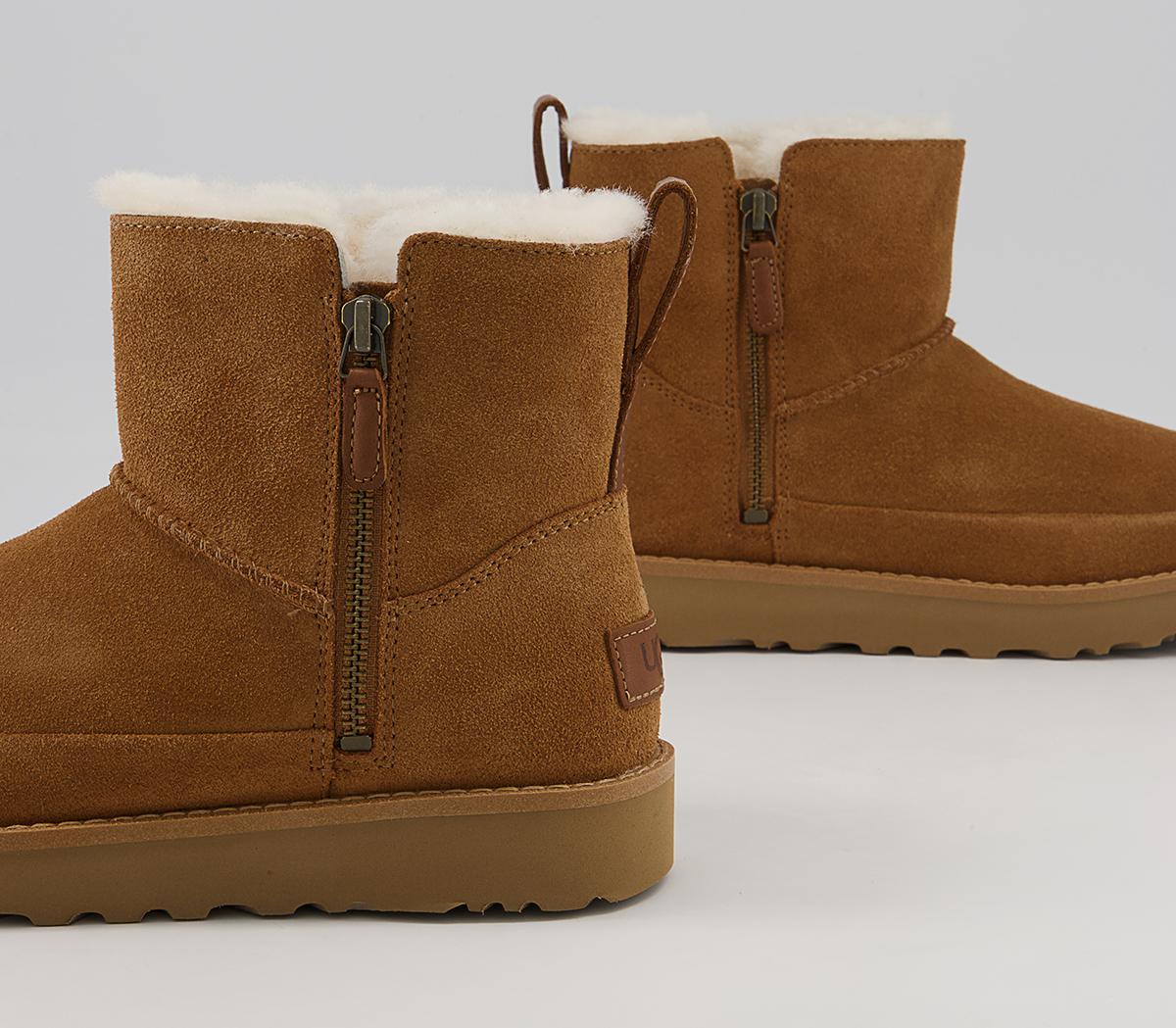UGG Classic Zip Mini Boots UGG Classic Zip Mini Boots Chestnut