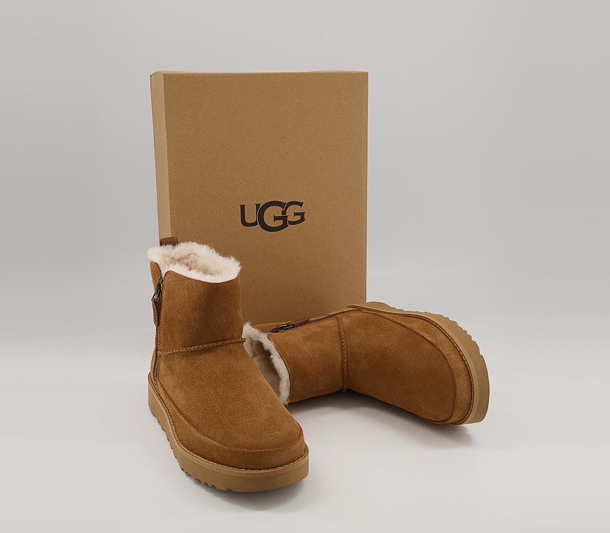 UGG Classic Zip Mini Boots UGG Classic Zip Mini Boots Chestnut