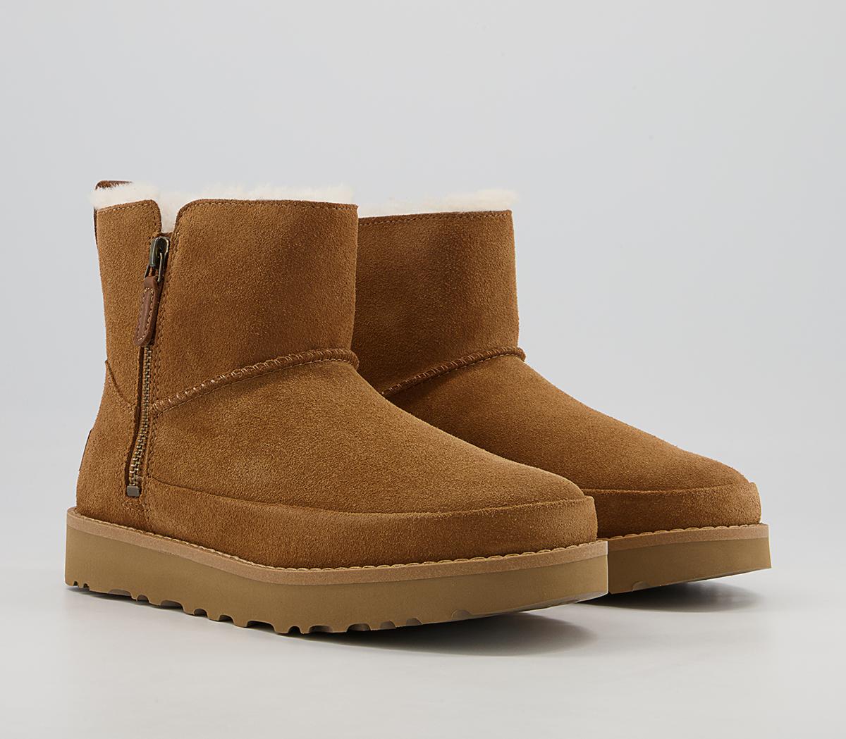 UGG Classic Zip Mini Boots UGG Classic Zip Mini Boots Chestnut
